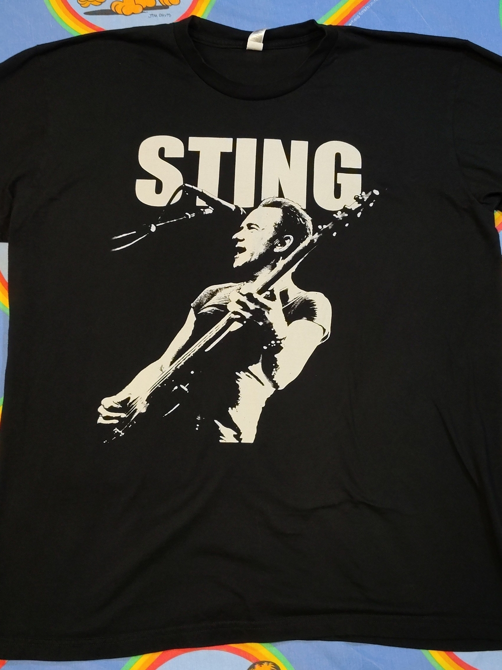 Sting 57th & 9th Tour Shirt Mens Large Black Concert Tee American Apparel 2017